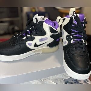 Nike Air Force 1 React Mid Of Noir Action Grape, 11.5, Men’s